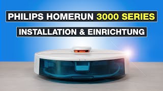 HomeRun 3000 Series Aqua  Philips Saug und Wischroboter Einrichtung amp Unboxing  Testventure [upl. by Hopkins655]