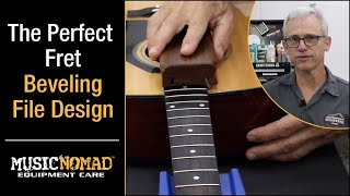 Quickly amp Confidently Bevel Your Frets  The Perfect Fret Beveling File Design [upl. by Duthie10]