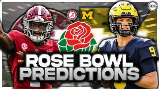 Is Michigan Ready for Alabama  Rose Bowl Predictions Michigan vs Alabama [upl. by Ellga]