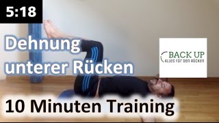 Unterer Rücken dehnen  10 Minuten Training [upl. by Alleris520]