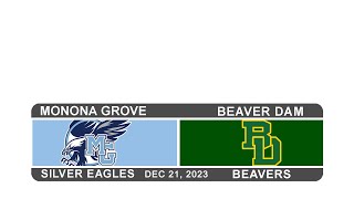 Monona Grove Girls Basketball vs Beaver Dam  Friday December 21st 2023 [upl. by Riva]