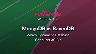 MongoDB vs RavenDB Which Document Database Conquers ACID [upl. by Sirrad]