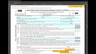 IRS Form 709 Gift and GST Tax [upl. by Sidwel]