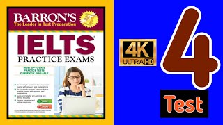 BARRONS IELTS LISTENING TEST  4  barrons ielts listening test  4  IELTS  RUTVIK IELTS [upl. by Zellner]