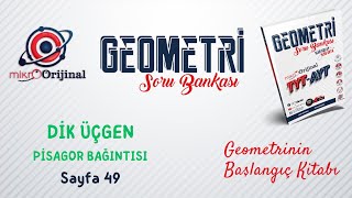 PİSAGOR BAĞINTISI  Dik Üçgen  Mikro Orijinal Geometri Soru Bankası [upl. by Lemaceon]