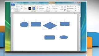 How to create a Flow Chart in Microsoft® Word 2010 [upl. by Inatirb708]