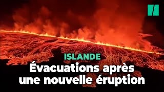 En Islande les incroyables images de la nouvelle éruption volcanique [upl. by Einalam]