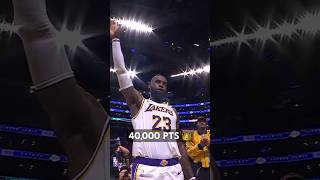 The moment LeBron James reached 40K Points 👑  Shorts [upl. by Daniel9]