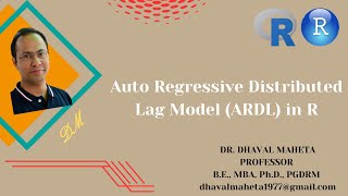 13 Auto Regressive Distributed Lag ADRL Model in R amp RStudio  Dr Dhaval Maheta [upl. by Delmore]