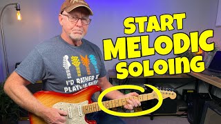 START MELODIC SOLO Guitar Improvising [upl. by Khoury636]