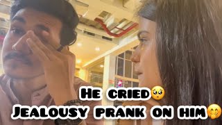 Jealousy Prank on him  He cried🥺  kanishkasss  prank vlog [upl. by Hajidahk]