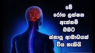 මේ රෝග ලක්ෂන ඇත්නම් ඔබට ස්නායූ ආබාධයක් විය හැකියි Nervous system problems symptoms Sinhala [upl. by Ahsitak]