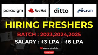 Top Fresh Graduate Jobs 2024  Red Hat Micron Ditto amp More  Apply Now for Remote amp Hybrid Roles [upl. by Aehtla11]