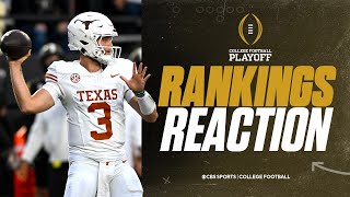 CFP Rankings Released Experts react to the Week 12 College Football Playoff Rankings [upl. by Aryan]