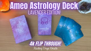 ✨ AMEO Deck Lavender Edition Astrology Cards 4K Flip Through 🌙 astrology oracle ameo [upl. by Edelsten859]