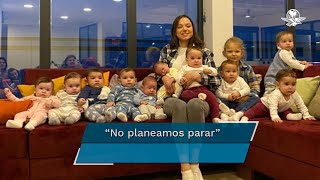 Mujer de 23 años tiene 11 hijos y va por 100 quiere la familia más grande del mundo [upl. by Ahsiekal]