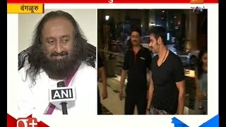 Bangalore  Sri Sri Ravi Shankar And Anupam Kher On Padma Awards [upl. by Attey]