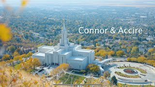 Bountiful Temple Wedding ConnorampAccire Canon R8 4k [upl. by Sidky]