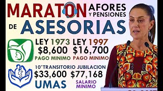 PENSIONES MARATÓN DE ASESORÍAS IMSS e ISSSTE CÁLCULO y REFORMAS DE SHEINBAUM [upl. by Keraj]