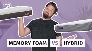 Memory Foam vs Hybrid Mattresses  Which Is Best For You [upl. by Burman]