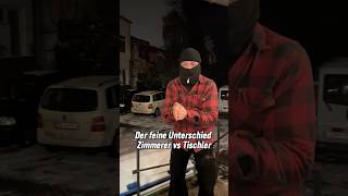 Tischler vs Zimmerer „Der feine Unterschied“ handwerk shorts tips [upl. by Odlo420]