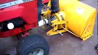 Adapting Cub Cadet snowblower to 1977 Massey 1655 tractor [upl. by Rici]