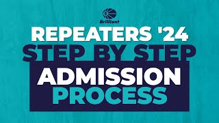 REPEATERS 2024  Step By Step Admission Process resultsmatter [upl. by Prud]