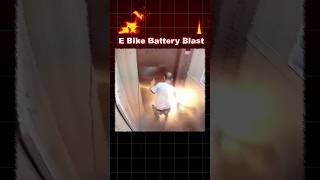 EBike Battery Bl💥st in the Lift [upl. by Sprung]