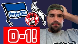 Hertha BSC  1 FC Köln 01 01 Analyse amp Spielernoten Große Chance vertan [upl. by Haikan]