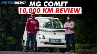 MG Comet  10000 KMs Long Term Review  MotorBeam [upl. by Winne]