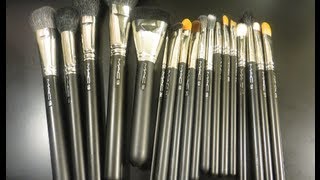 MAC brush collection 2013 beginner suggestions [upl. by Aristotle]