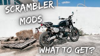 TRIUMPH SCRAMBLER 1200 XC Mods Walkthrough [upl. by Eilla]