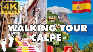 Calp Calpe Spain 🌞 Costa Blanca Walking Tour 4K► Best Beaches ► [upl. by Thema]