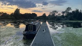 E4  A Narrowboat Trip at Sunrise and we find a Seal in a Lock [upl. by Assilla487]