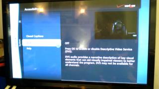FiOS issue with DVS accessibility feature [upl. by Atteiluj]