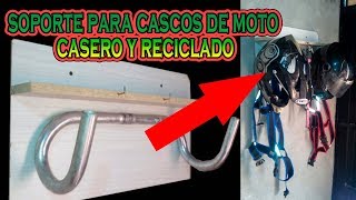 Soporte para Cascos de Moto  Accesorios para Motos Luisito Habla [upl. by Oicnoel]