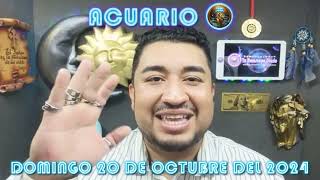 Horóscopo ACUARIO Hoy Domingo 20 de Octubre 2024 ♒ [upl. by Ecidnak6]