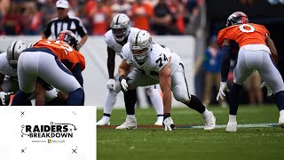 The OLine Worked Together To Give Jimmy G a Clean Pocket vs Broncos  Raiders Breakdown  NFL [upl. by Damick]