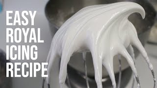 Royal Icing Recipe for Beginners  Two Ingredients [upl. by Tila]