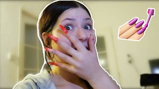 Dramatic Baddie Halloween Nails with Story Time [upl. by Kohsa]