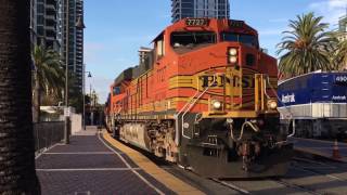 TRAINS AT SANTA FE DEPOT amp YARD [upl. by Urbanus]