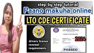 How to get LTO CDE CERTIFICATE online in LTMS PORTAL [upl. by Harl378]