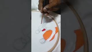 Lets create fabric Wedding Calender Part1 art love handmade artwork drawing youtubeshorts [upl. by Aicilaana348]