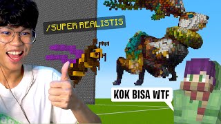 Gw Prank Temen Gua Pake Build Super Realistis Di Lomba Building Minecraft FtElestialHD [upl. by Cassella]