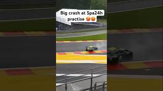 Big CRASH for AstonMartin during the 24h Spa practice circuit motorsport 📹​⁠ lasangle6250 [upl. by Rammaj728]