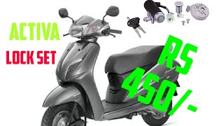 HONDA ACTIVA LOCK SET CHANGE AMAZing EXPERIENCE CHEEP PRICE  450 [upl. by Annitsirhc412]