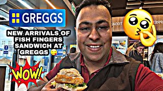 FIRST TIME EVER FISH FINGERS SANDWICH AT GREGGS 😮  KASHIF’S WORLD [upl. by Inanak]