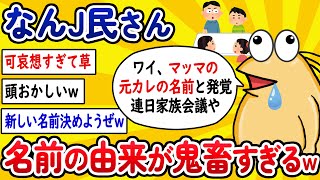 【2ch面白いスレ】なんJ民さん、名前の由来が鬼畜すぎるwww【ゆっくり解説】 [upl. by Seiden]