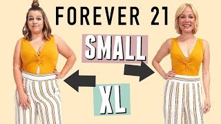 Size 4 amp Size 12 Try on the Same Outfits from Forever 21 [upl. by Jehias]