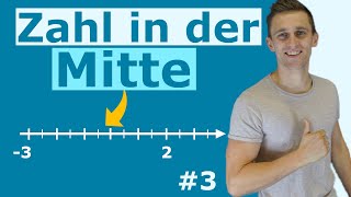 Welche Zahl liegt genau in der Mitte Die Mitte zwischen zwei Zahlen finden  Zahlengerade  3 [upl. by Htebi]